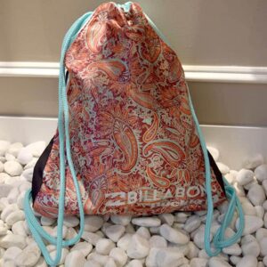 Buckle Custom Printed Reusable Nylon Drawstring Bag